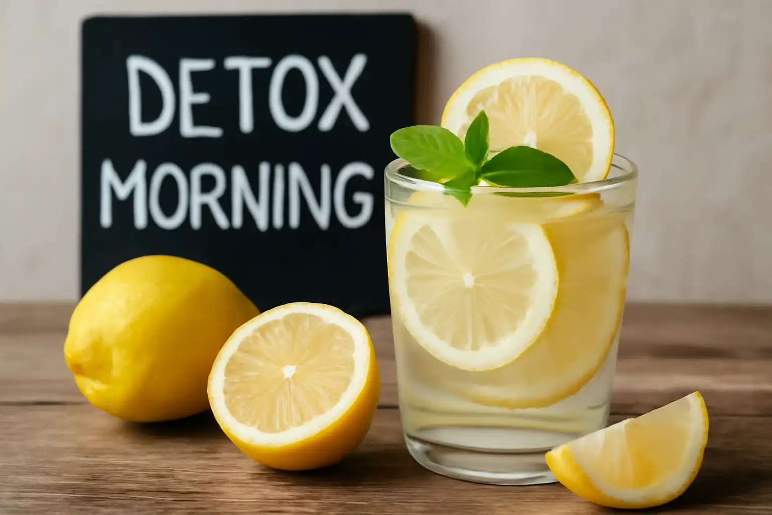 boisson citron detox matin