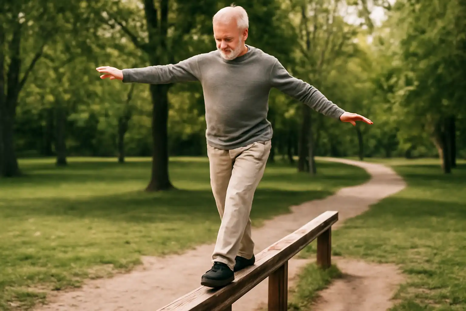 senior marche parc équilibre