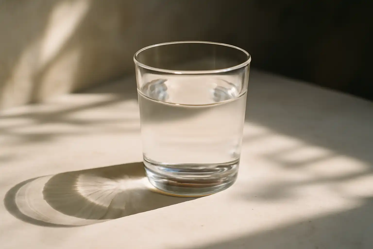 verre eau lumière naturelle