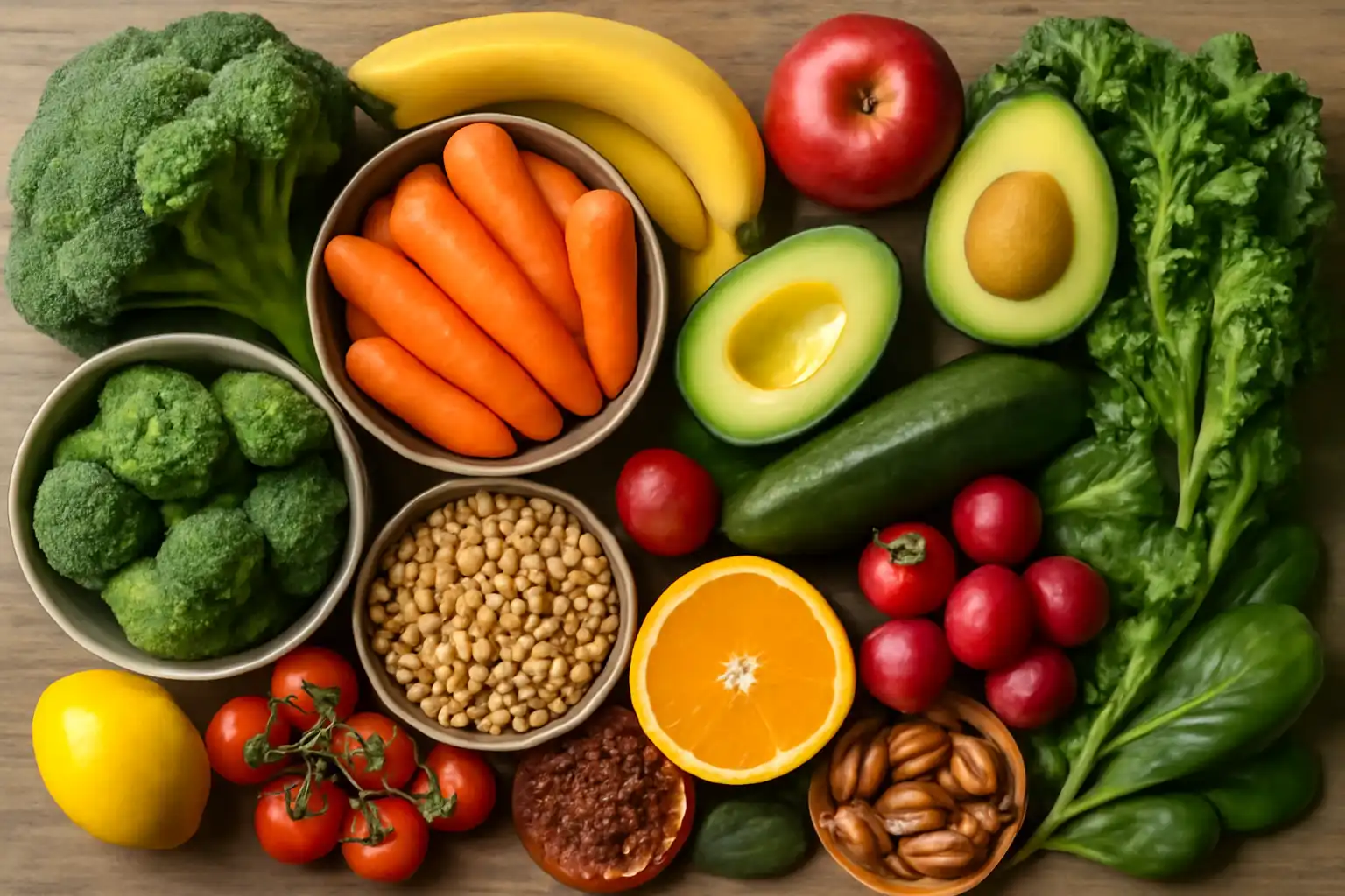 aliments sains fruits legumes