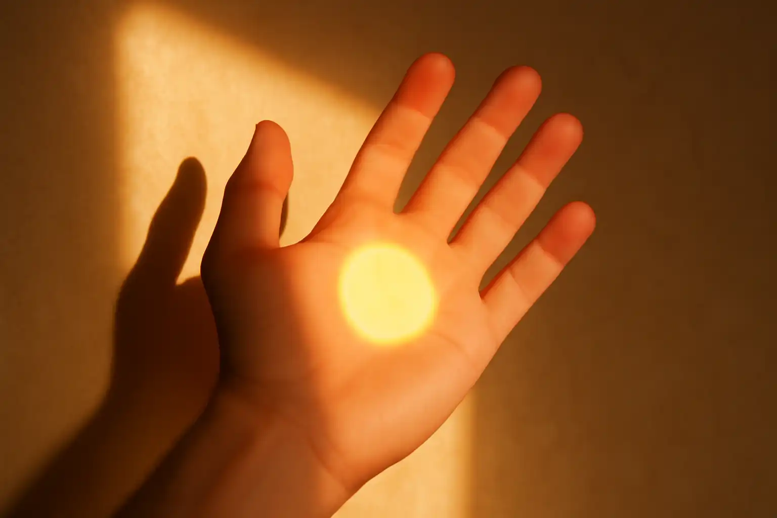 soleil peau main