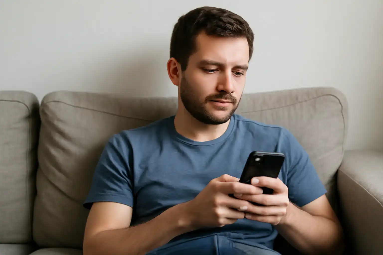 personne smartphone repos
