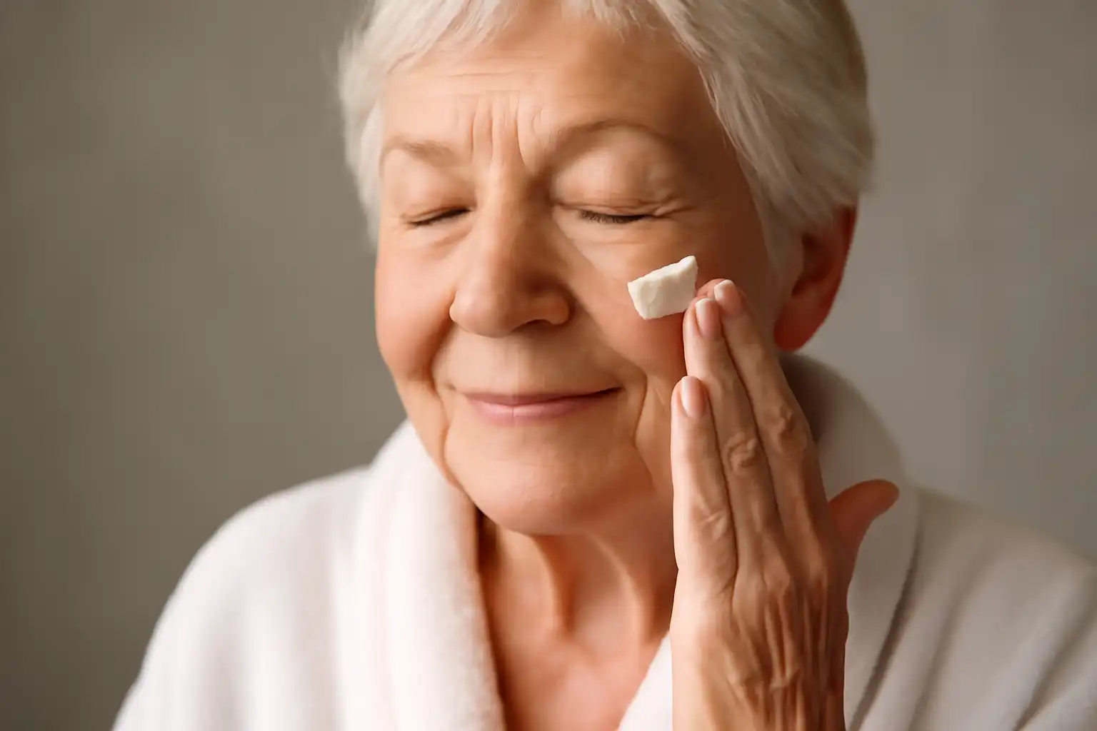 senior soin peau visage