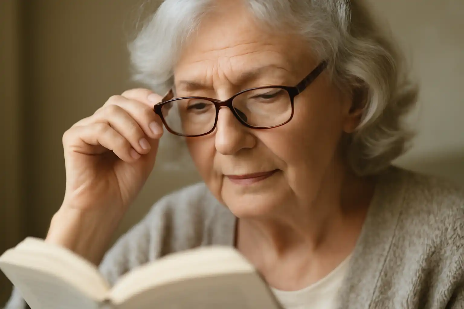 senior lunettes lecture