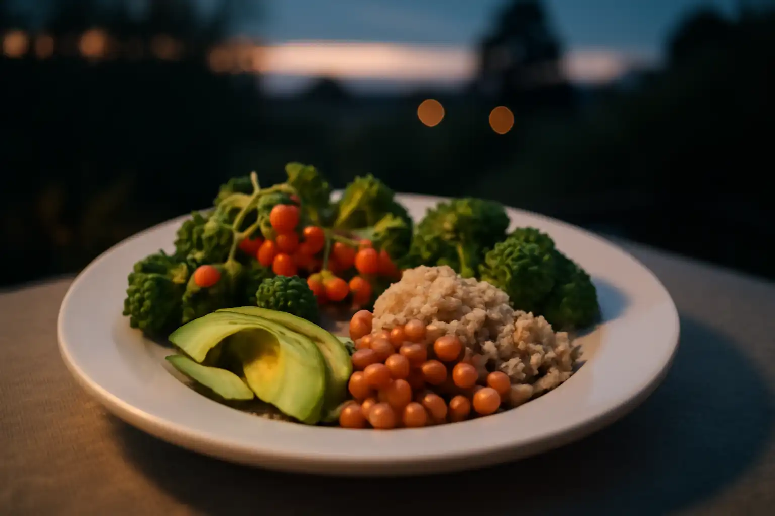 assiette légère soir