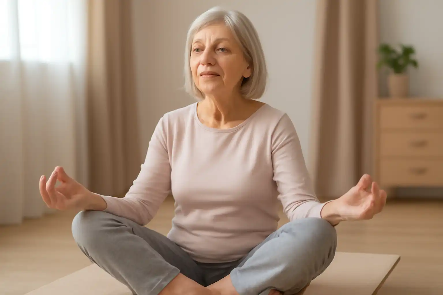senior yoga doux