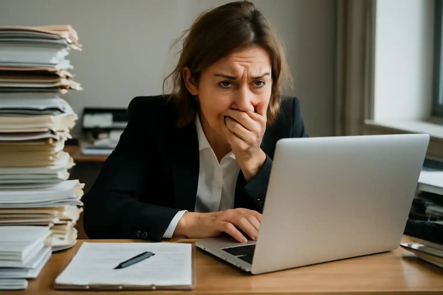 personne débordée bureau