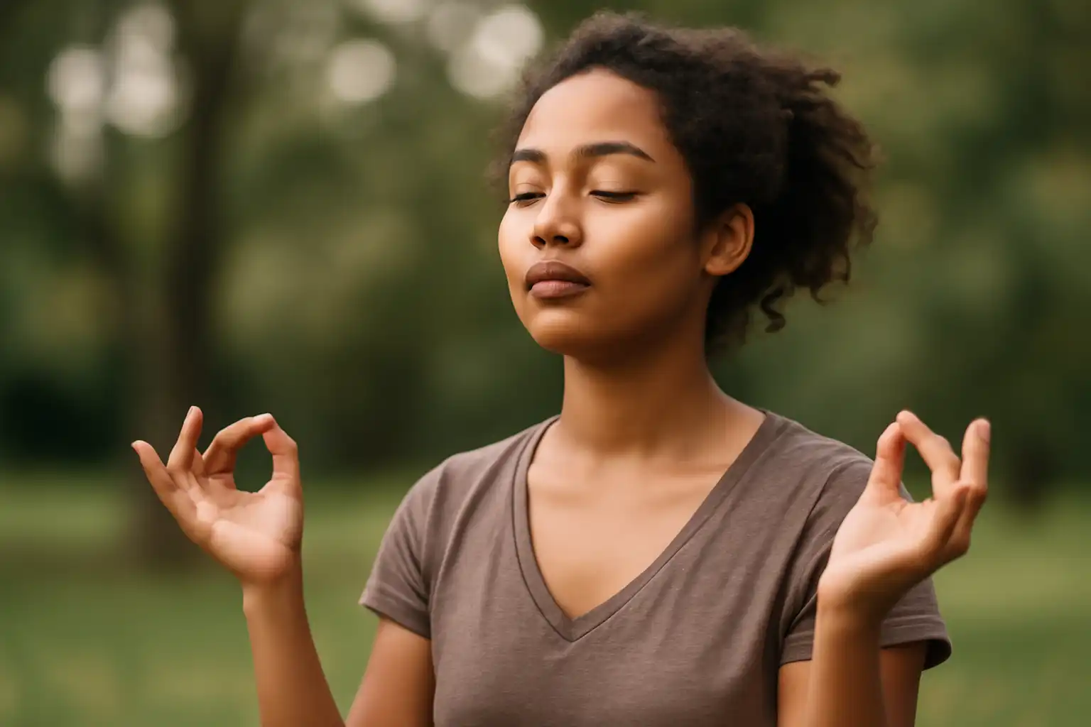 personne respiration zen