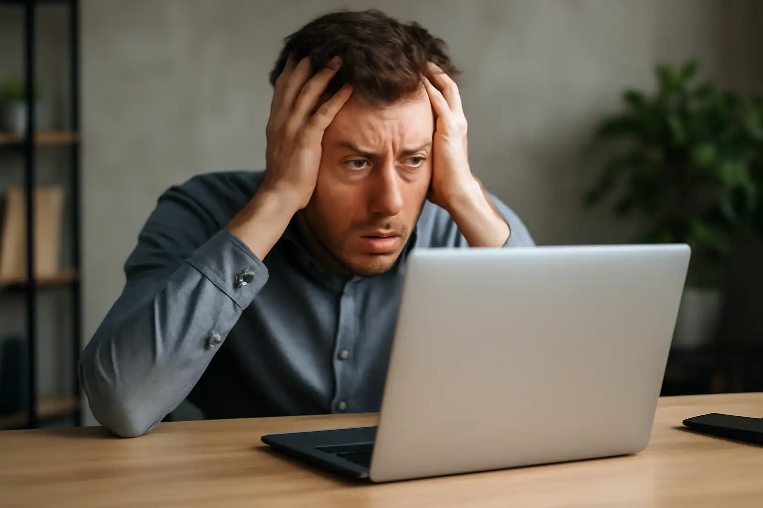 personne stress ordinateur