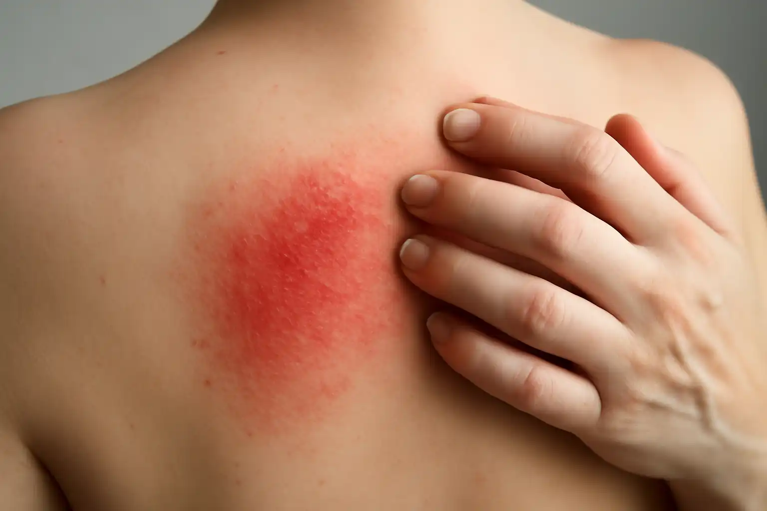 peau irritation douleur