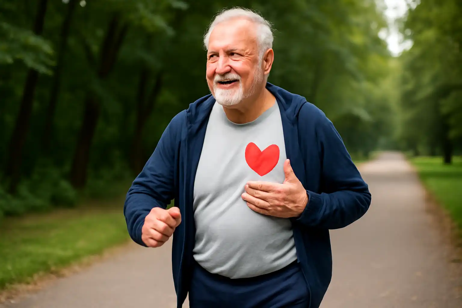 senior marche santé coeur